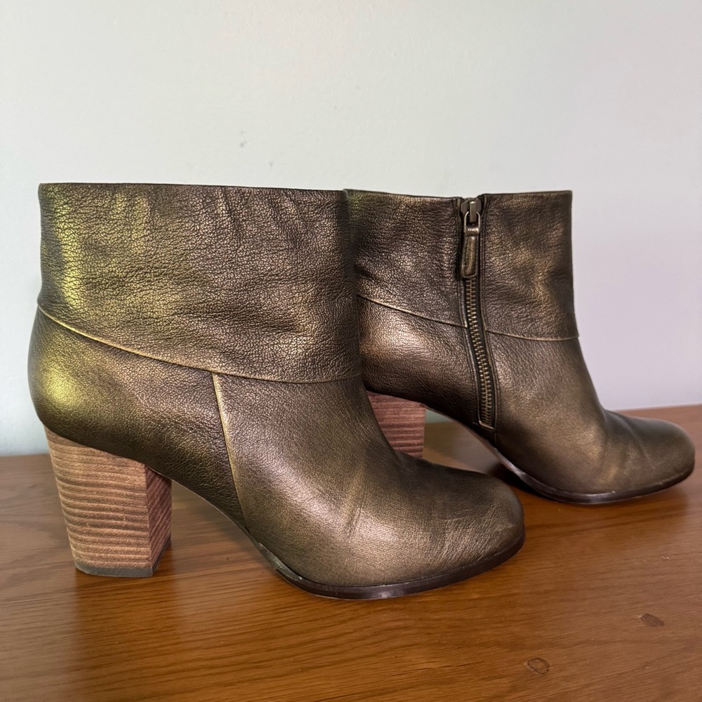 Cole Haan Nike Air Cassidy Brushed Metallic Boots Size 8